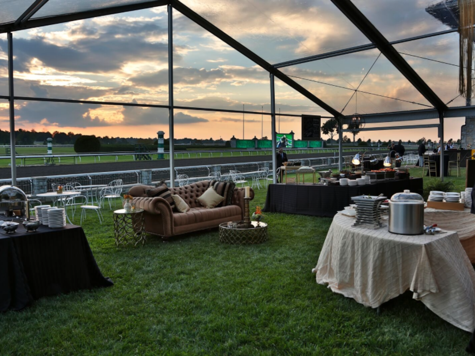 Tent overlooking Keenriders Club lawn